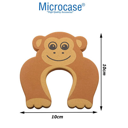 Microcase Hayvan Desenli Esnek Yumuşak Kapı Kolu Koruma Çocuk Parmak Sıkışma Önleyici Köpük - AL4547 2 Adet