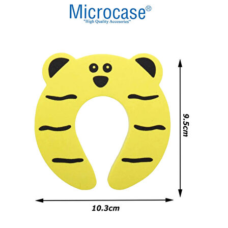 Microcase Hayvan Desenli Esnek Yumuşak Kapı Kolu Koruma Çocuk Parmak Sıkışma Önleyici Köpük - AL4547 2 Adet
