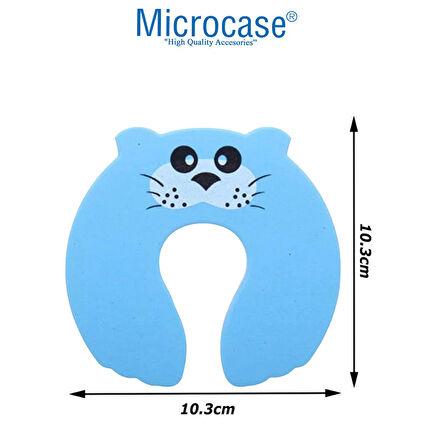 Microcase Hayvan Desenli Esnek Yumuşak Kapı Kolu Koruma Çocuk Parmak Sıkışma Önleyici Köpük - AL4547 2 Adet