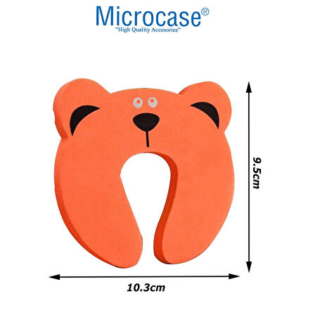 Microcase Hayvan Desenli Esnek Yumuşak  Kapı Kolu Koruma Çocuk Parmak Sıkışma Önleyici Köpük - AL4547 2 Adet