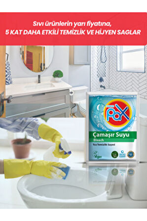 4 ADET ULTRA KONSANTRE TOZ ÇAMAŞIR SUYU (5GR = 500ML)