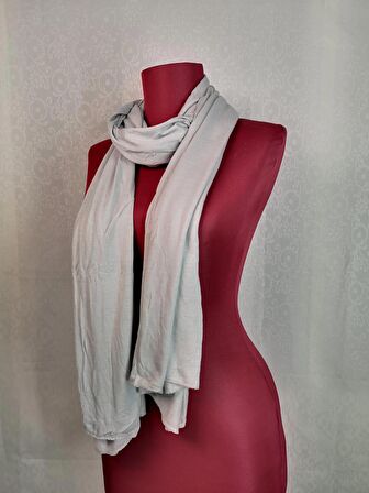 NEOWEAR 100%100 Pamuk Tesettür Penye Şal Açık Gri