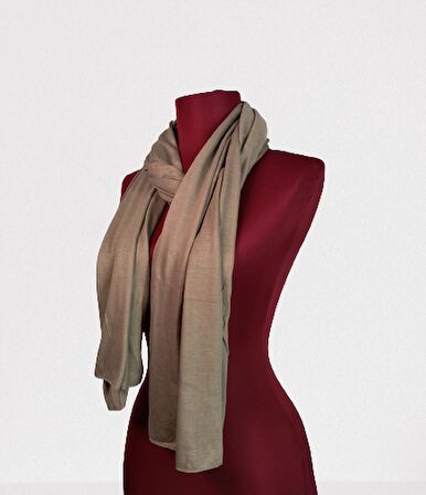 NEOWEAR 100%100 Pamuk Tesettür Penye Şal Açık Kahve