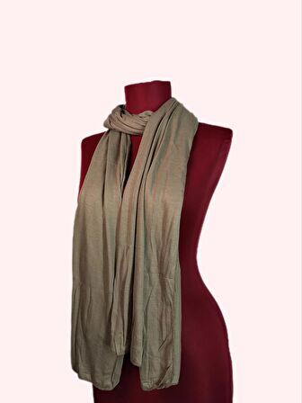 NEOWEAR 100%100 Pamuk Tesettür Penye Şal Açık Vizon
