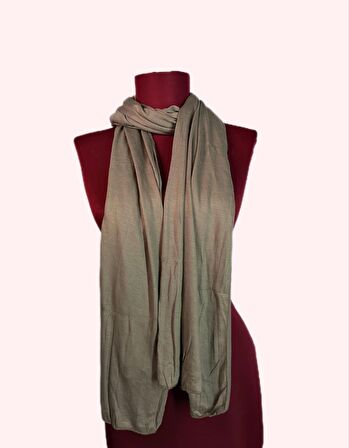 NEOWEAR 100%100 Pamuk Tesettür Penye Şal Açık Vizon