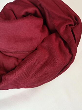 NEOWEAR 100%100 Pamuk Tesettür Penye Şal Bordo