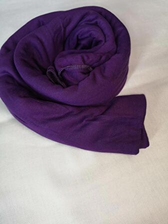 NEOWEAR 100%100 Pamuk Tesettür Penye Şal Eflatun