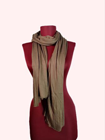 NEOWEAR 100%100 Pamuk Tesettür Penye Şal Kahverengi