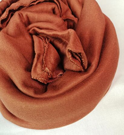 NEOWEAR 100%100 Pamuk Tesettür Penye Şal Koyu Bakır