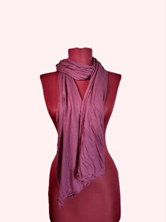 NEOWEAR 100%100 Pamuk Tesettür Penye Şal Mürdüm