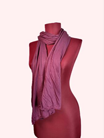 NEOWEAR 100%100 Pamuk Tesettür Penye Şal Mürdüm