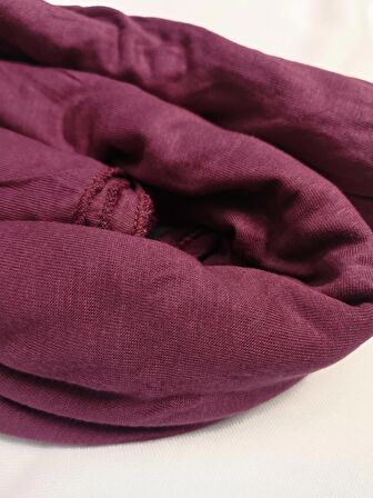 NEOWEAR 100%100 Pamuk Tesettür Penye Şal Mürdüm