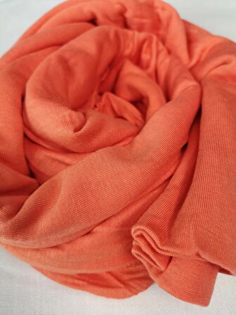 NEOWEAR 100%100 Pamuk Tesettür Penye Şal Nar Çiçeği