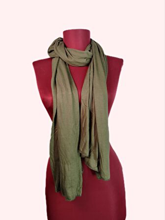 NEOWEAR 100%100 Pamuk Tesettür Penye Şal Netfi Yeşili