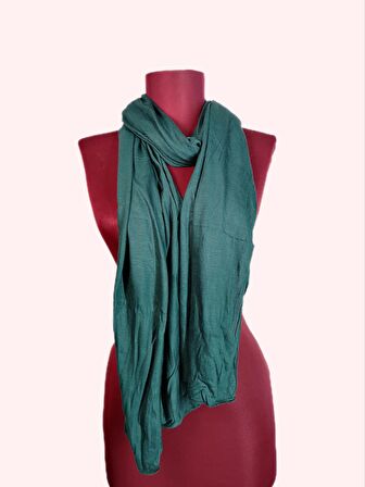 NEOWEAR 100%100 Pamuk Tesettür Penye Şal Petrol Mavisi