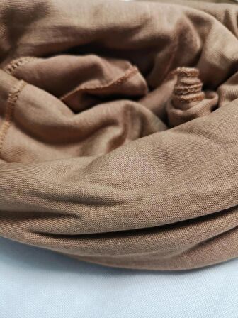 NEOWEAR 100%100 Pamuk Tesettür Penye Şal Sütlü Kahve