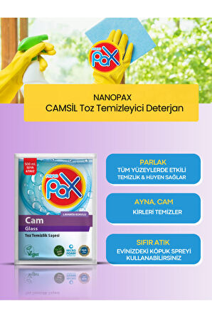 4 ADET CAMSİL VE PARLAK YUZEY TEMİZLEYİCİ TOZ DETERJAN (ULTRA KONSANTRE)