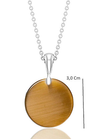 Sertifikalı Dumanlı Kuvars Taşı Kolye - 1.kalite