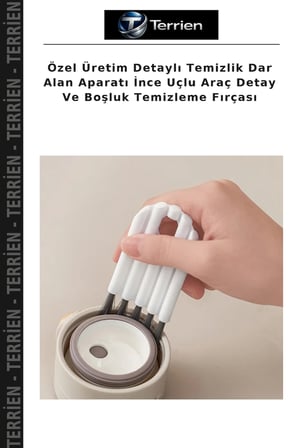 Özel Üretim Detaylı Temizlik Dar Alan Aparatı İnce Uçlu Araç Detay Ve Boşluk Temizleme Fırçası