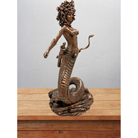 Medusa Biblo 22 Cm  Heykel Dekor Hediyelik Eşya