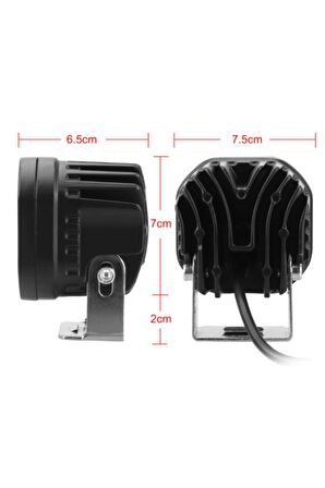 Ikili Beyaz Delici Offroad Led 40 W Takım