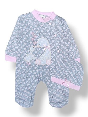 Anne Çocuk Ördek Ptikli Tulum