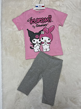 Kuromi Uzun Taytlı Kısakollu Takım