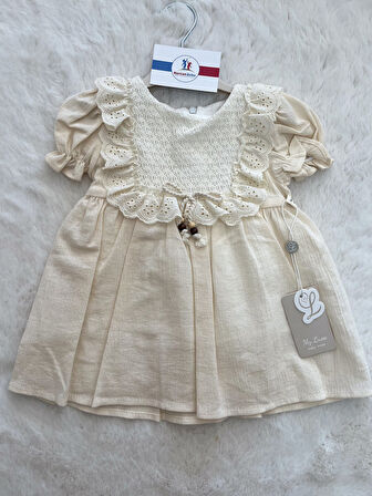 Fistolu Keten Elbise