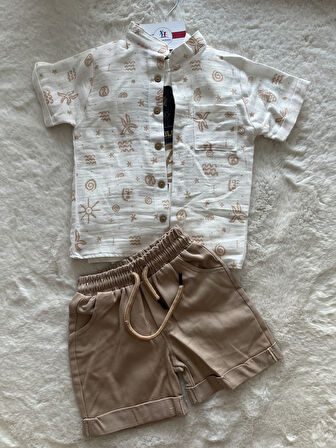 Beach Gömlekli 3 Lü Takım