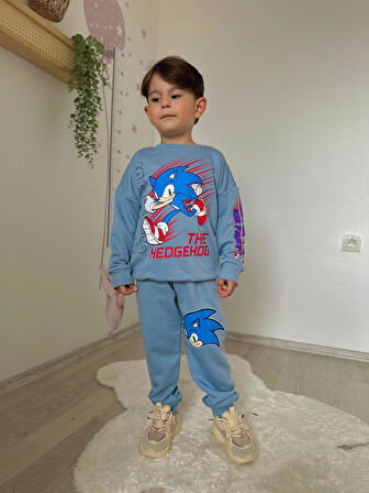 The Hedgehog Sonic 2 İplik Erkek Çocuk  İkili Takım