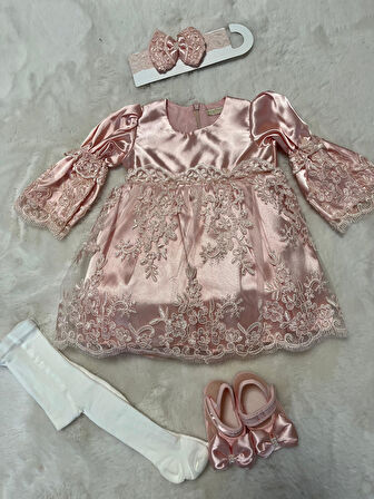 Uzun Kollu Elbiseli  4 Lü Mevlüt Seti