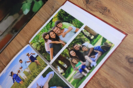 NRCN 10x15 cm 200’lük Ciltbezli Deluxe Fotoğraf Albümü (Bordo)