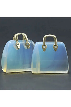 Sertifikalı Çanta Model Opal Taşı Kolye (Opalit Taşı)