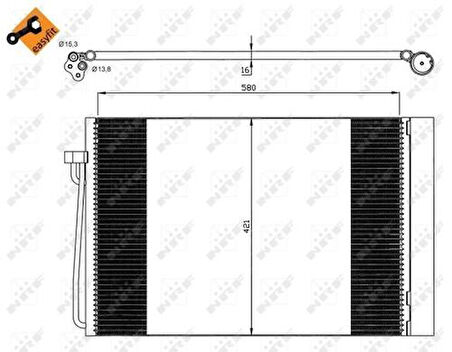 NRF 35537 Klima Radyatörü BMW M54 N62 N73 E60 E65 E63 E63 64509122825