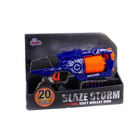 Nerf Blaze Storm Sünger Atan Tabanca 20 Adet Sünger Mermi