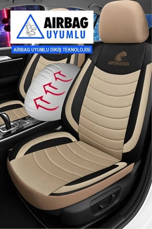 PrOTO KOLTUKn Preve 1.6 Turbo (140 Hp) Protronic 2015 PANTHER Serisi UYUMLU KETEN OTO KOLTUK KILIFI BEJ