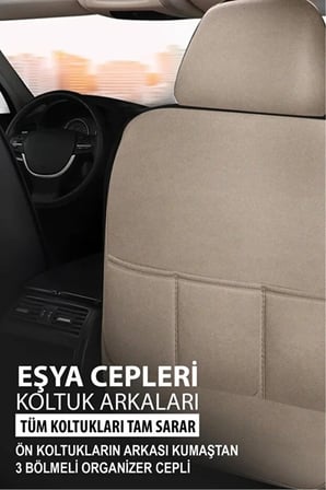 Chery Arrizo 5 Arizzo 5 1.5 Dvvt (116 Hp) Cvt 2019PANTHER Serisi UYUMLU KETEN OTO KOLTUK KILIFI BEJ