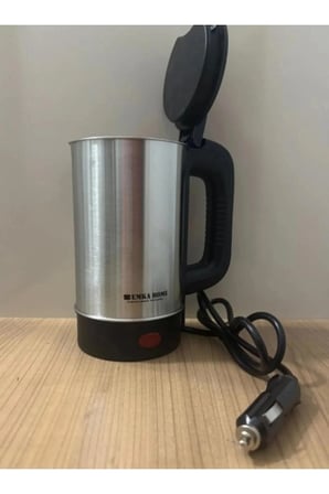 Emka Home Premium 24V Araç İçi Su Isıtıcı Kettle - 800 Ml Paslanmaz Çelik Kamyon Tır Otobüs Uyumlu