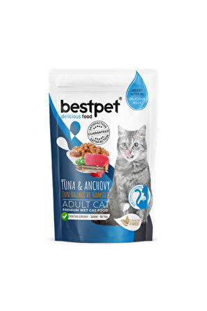 85 gr X 24 ADET Yetişkin Kediler İçin, Tahılsız, Jöle İçinde Tuna Ve Hamsi Parça 661142