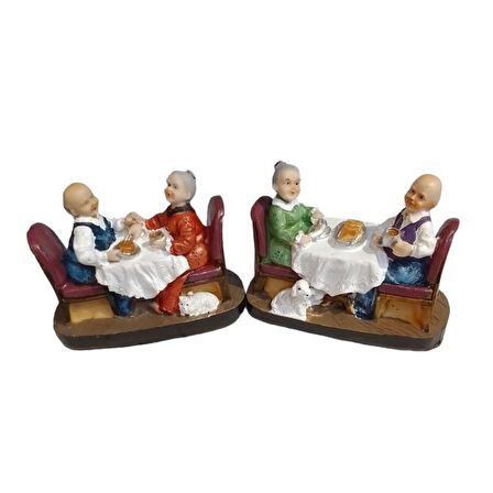 Polyester Yaşlı Çift Biblosu