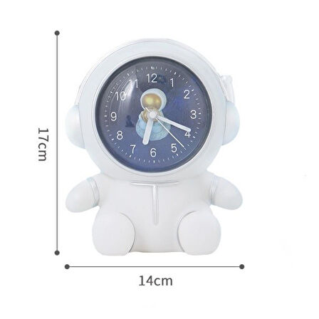 Astronot Şeklinde Kumbaralı Masa Saati Büyük Boy