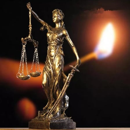Büyük Boy Adalet Terazisi Themis Heykeli 