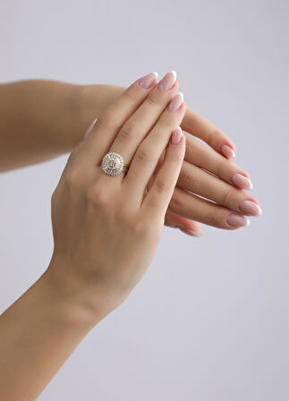 Nar-in Altın Mücevherat Tasarım Altın Yüzük 019