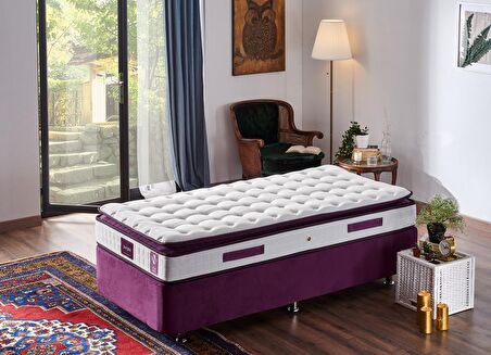 Niron Yatak Purple Full Ortopedik Pedli Tek Kişilik Yaylı Yatak 90 x 190 cm