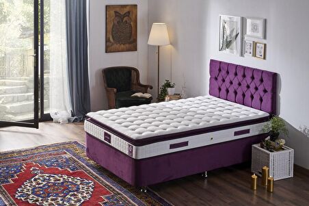 Niron Yatak Purple Full Ortopedik Pedli Tek Kişilik Yaylı Yatak 90 x 200 cm