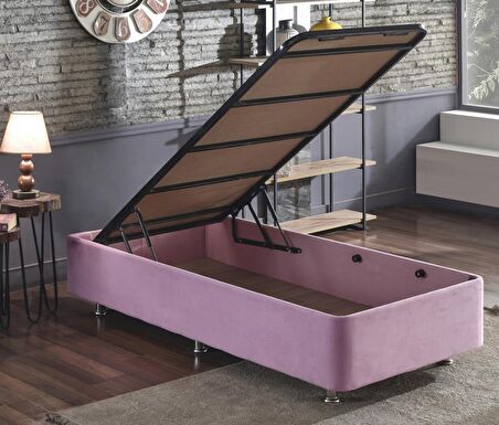 Niron Yatak Pinky Tek Kişilik Pembe Başlıksız Baza 100 x 200 cm
