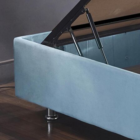 Niron Yatak Cozy Tek Kişilik Bebek Mavisi Baza + Başlık 100 x 200 cm
