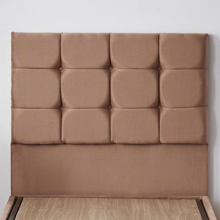 Niron Yatak Rama Tek Kişilik Sütlü Kahve Baza + Başlık 80 x 180 cm