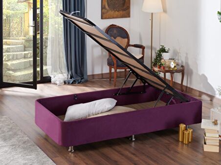Niron Yatak Purple Tek Kişilik Mor Baza 80 x 180 cm