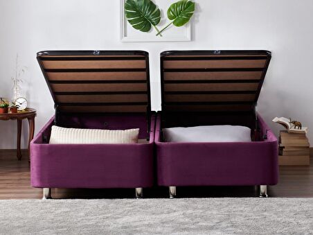 Niron Yatak Purple Çift Kişilik Mor Baza 